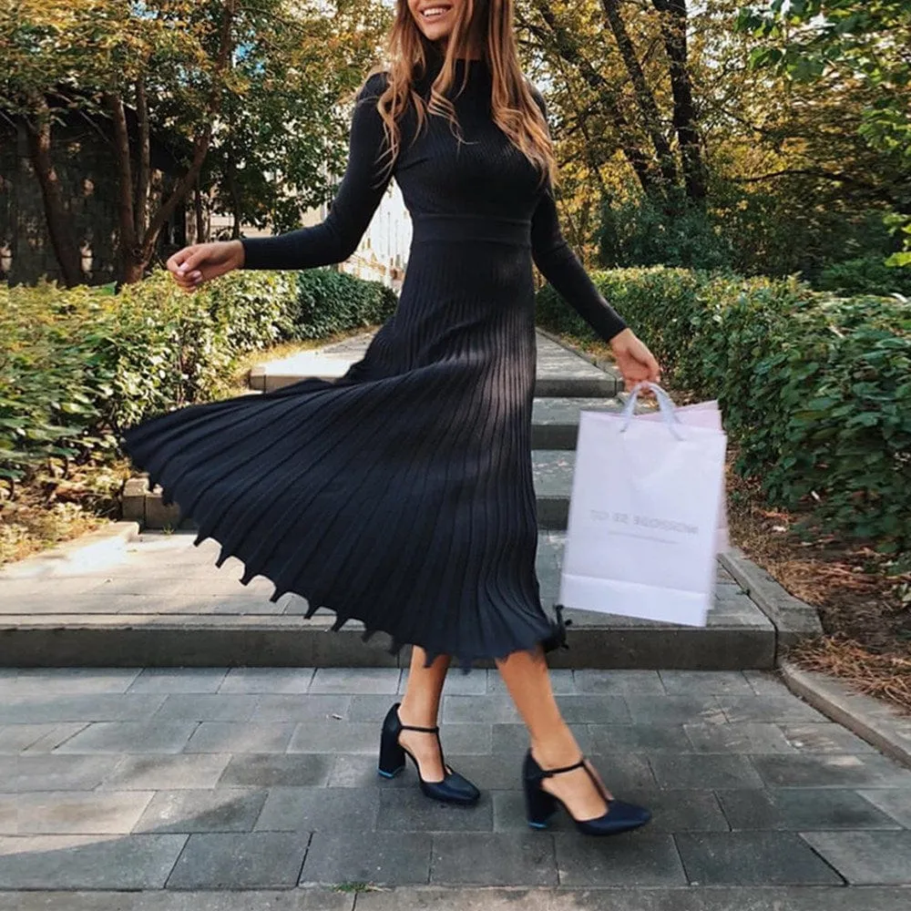 Knitted Long Autumn Slim Dress