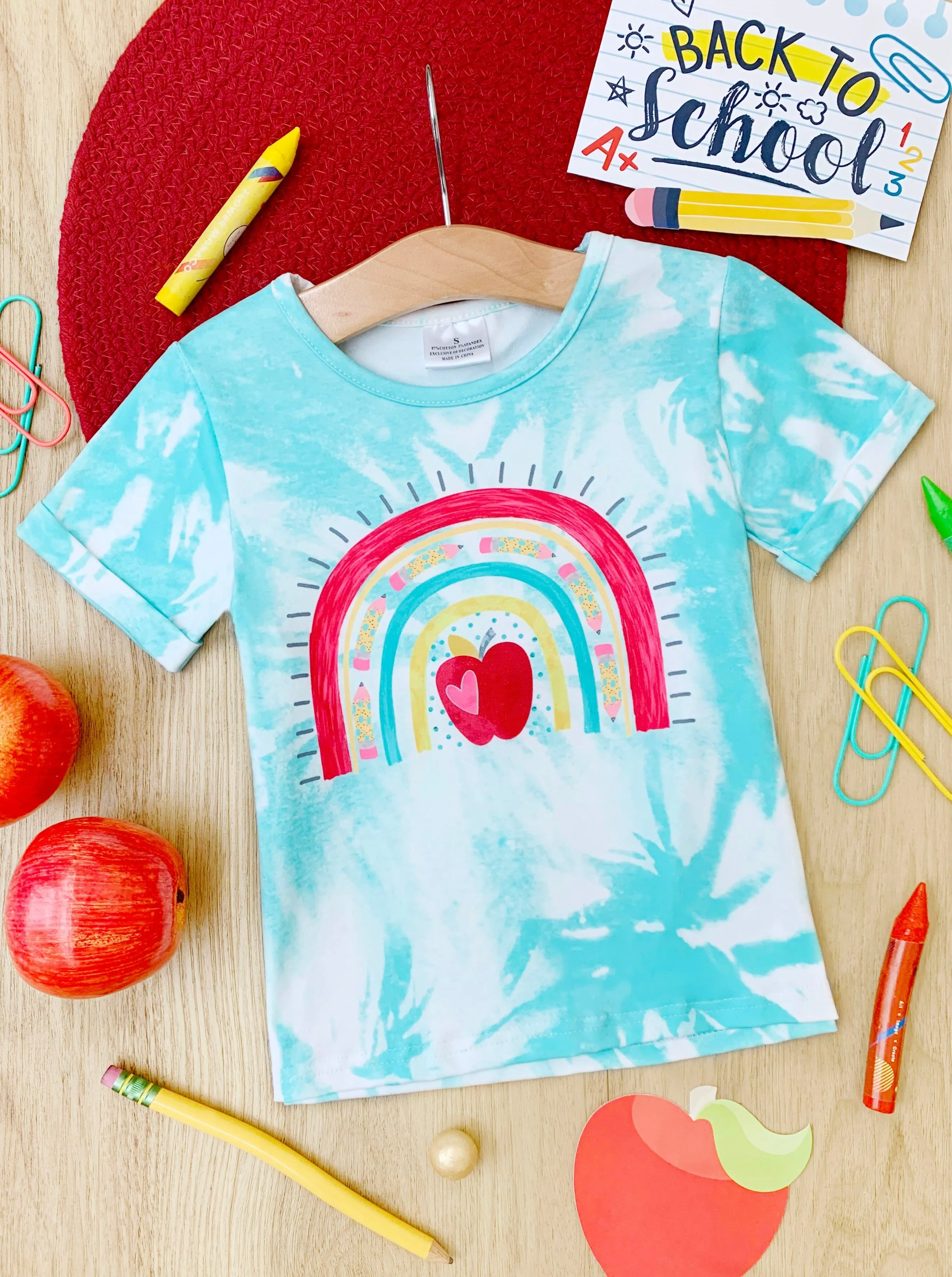 Knowledge Is Power Tie Dye Graphic Top