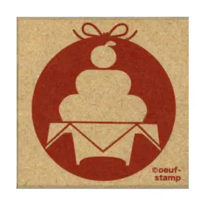 Kodomo No Kao Kagami Mochi Retro Stamp