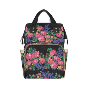 Kokum's Revenge-Black Multi-Function Diaper Backpack