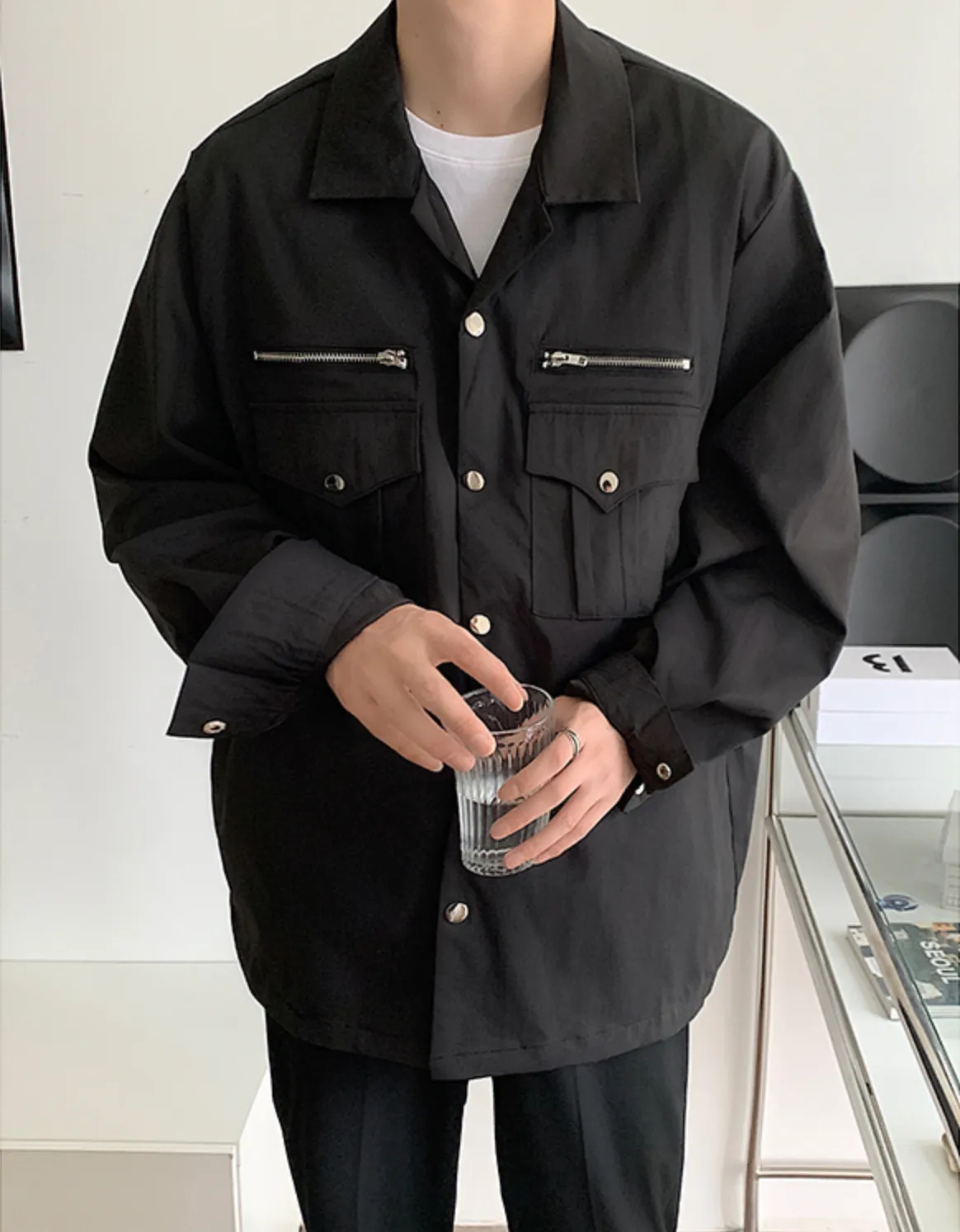 [Korean Style] Black Heritage Field Jackets
