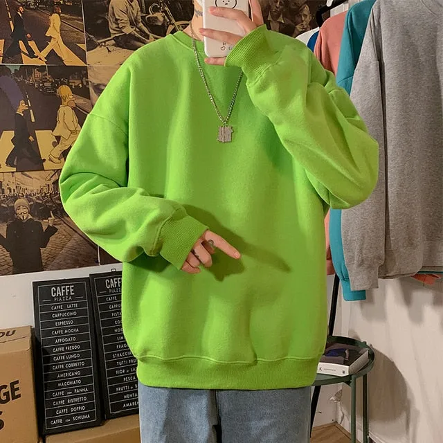 [Korean Style] Daily Basic Oversized Sweatshirts