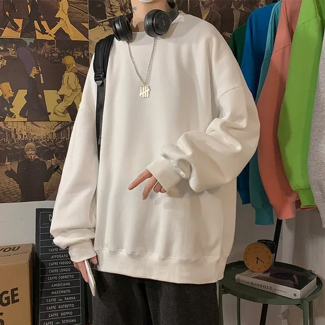 [Korean Style] Daily Basic Oversized Sweatshirts