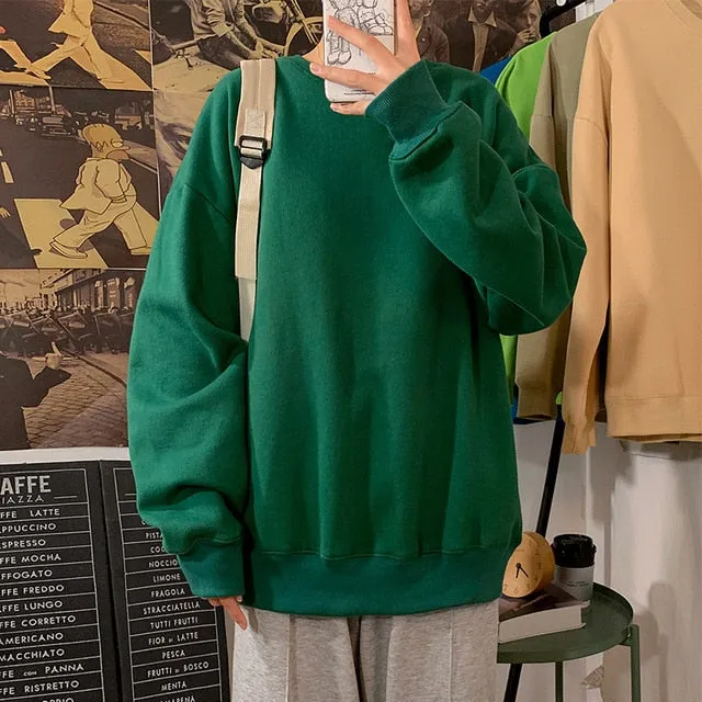 [Korean Style] Daily Basic Oversized Sweatshirts