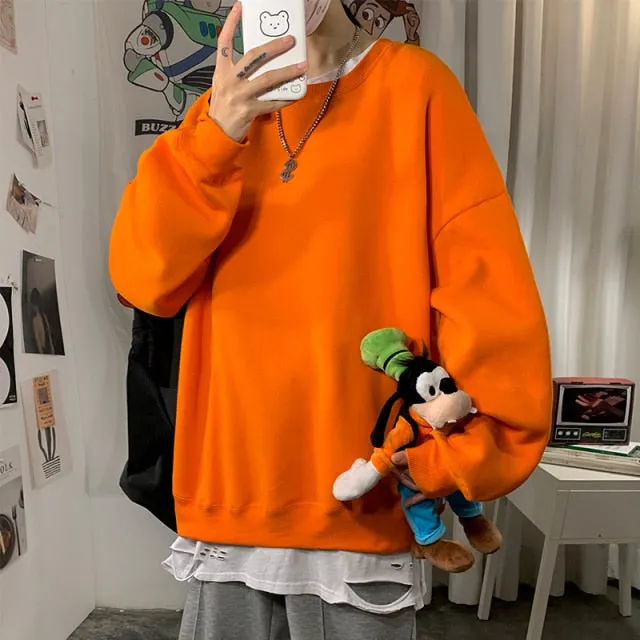 [Korean Style] Daily Basic Oversized Sweatshirts