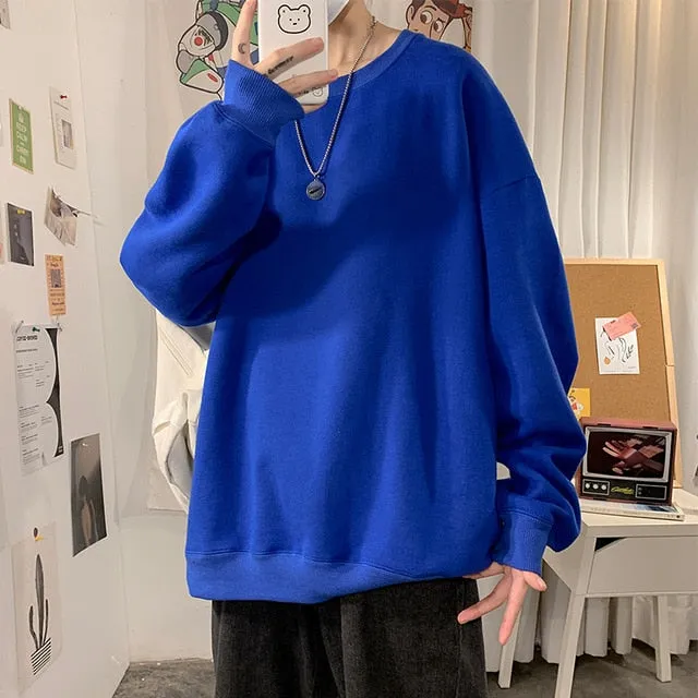 [Korean Style] Daily Basic Oversized Sweatshirts