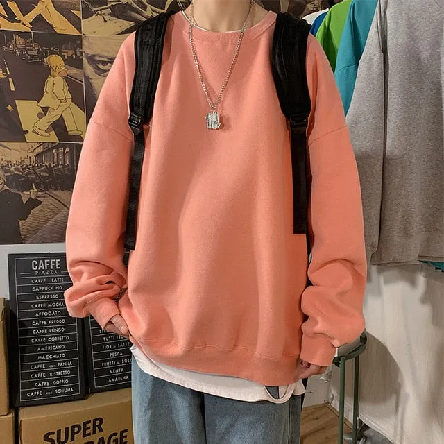 [Korean Style] Daily Basic Oversized Sweatshirts