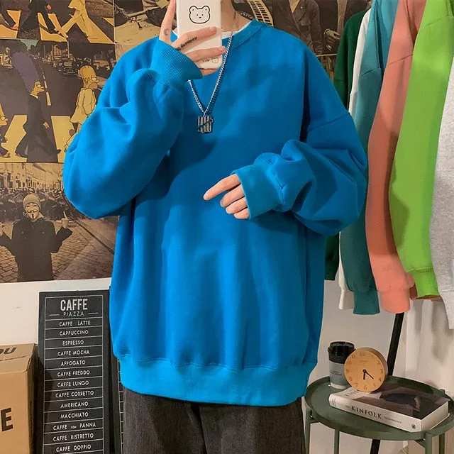 [Korean Style] Daily Basic Oversized Sweatshirts