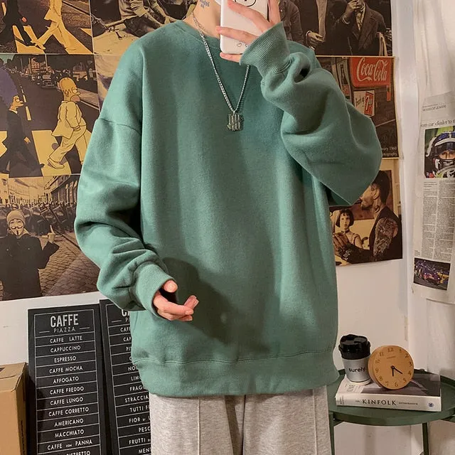 [Korean Style] Daily Basic Oversized Sweatshirts
