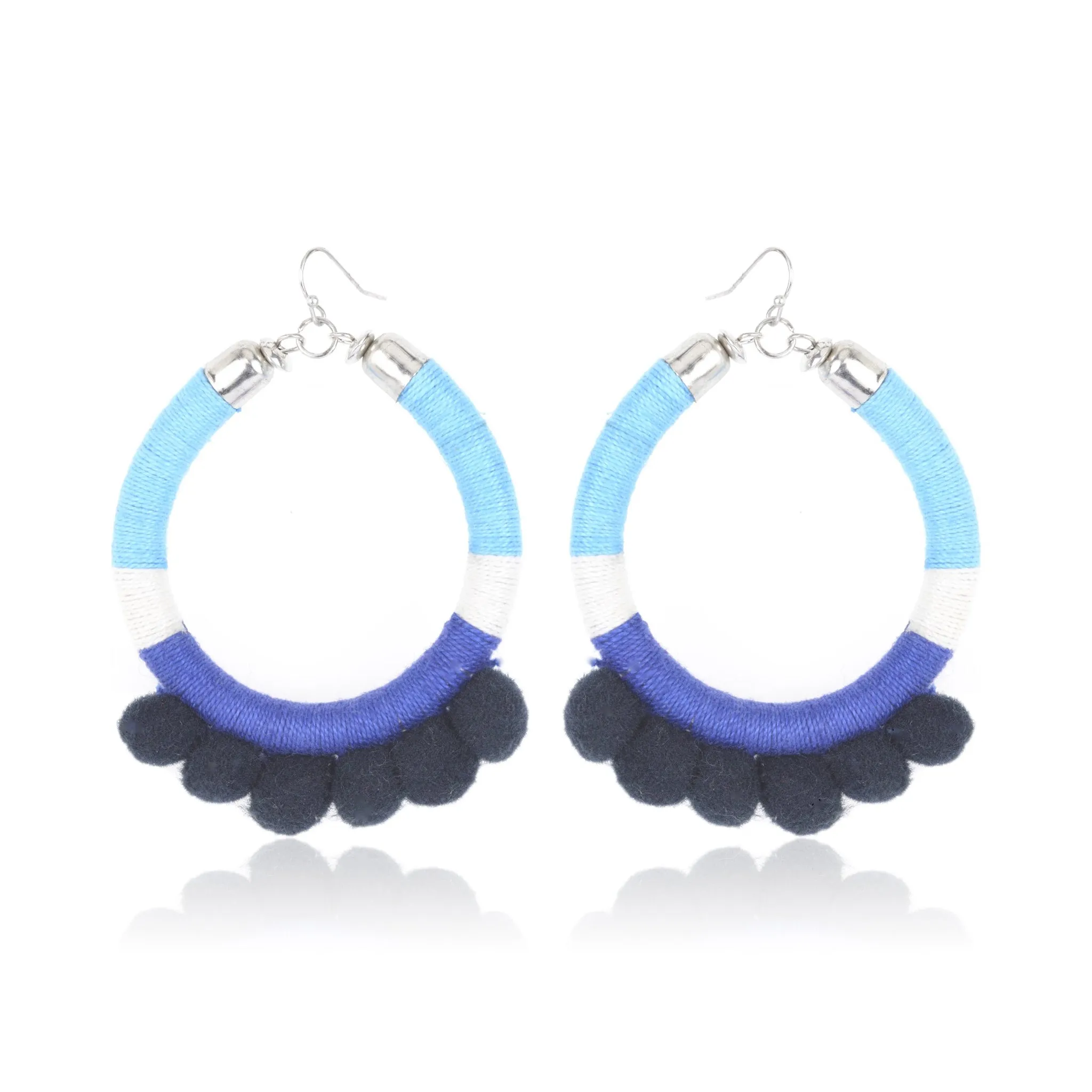 Krabi Hoop Earrings - Ocean