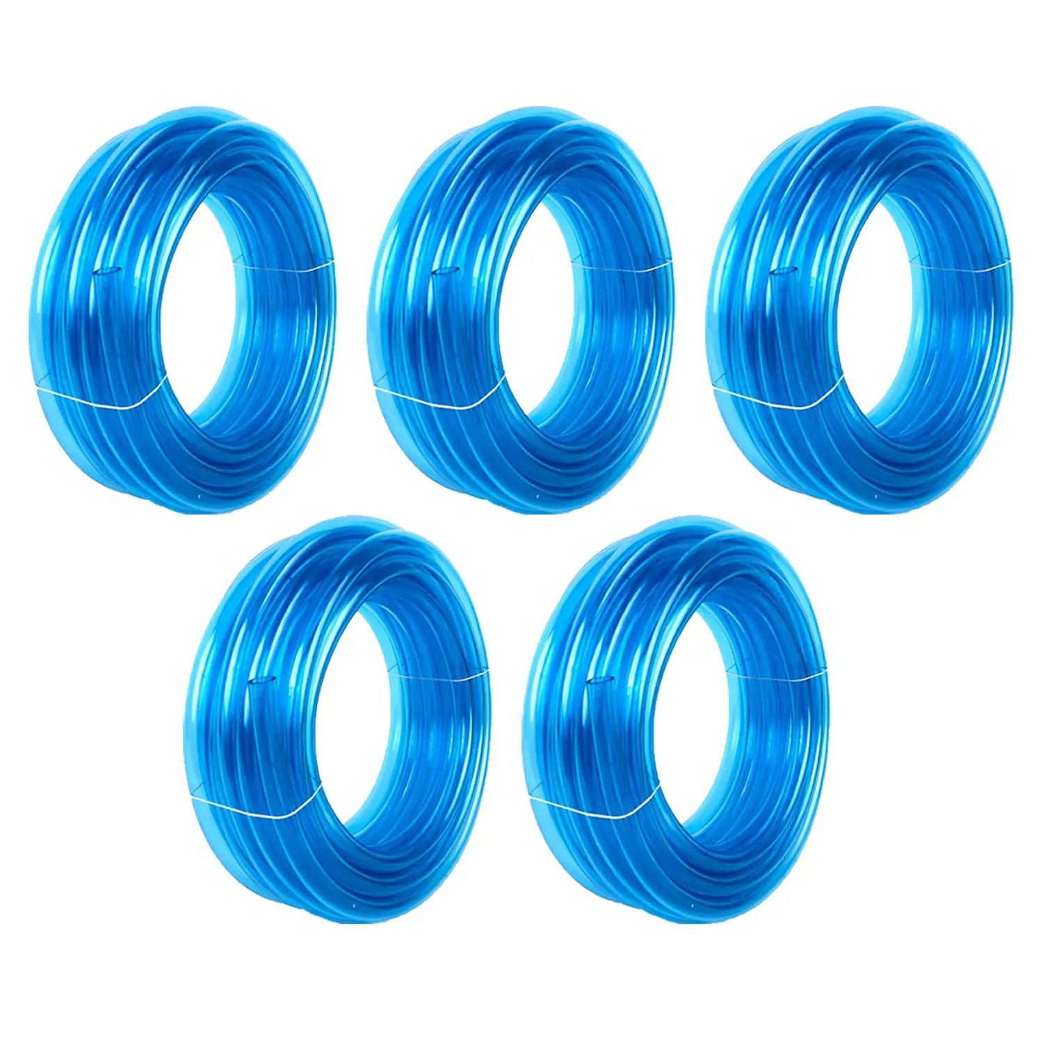 Kuber Industries Basic PVC Water Pipe 10 Meter | Multi-Utility Water Pipe for Garden, Car Cleaning & Pet Cleaning | Durable, Light Weight, & Flexible Hose Pipe for Gardening | Blue | (Pack Of 5)