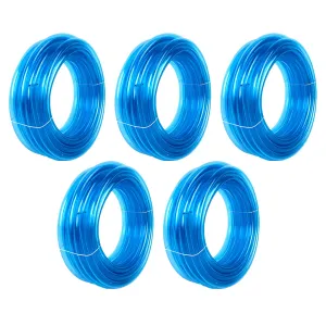 Kuber Industries Basic PVC Water Pipe 10 Meter | Multi-Utility Water Pipe for Garden, Car Cleaning & Pet Cleaning | Durable, Light Weight, & Flexible Hose Pipe for Gardening | Blue | (Pack Of 6)