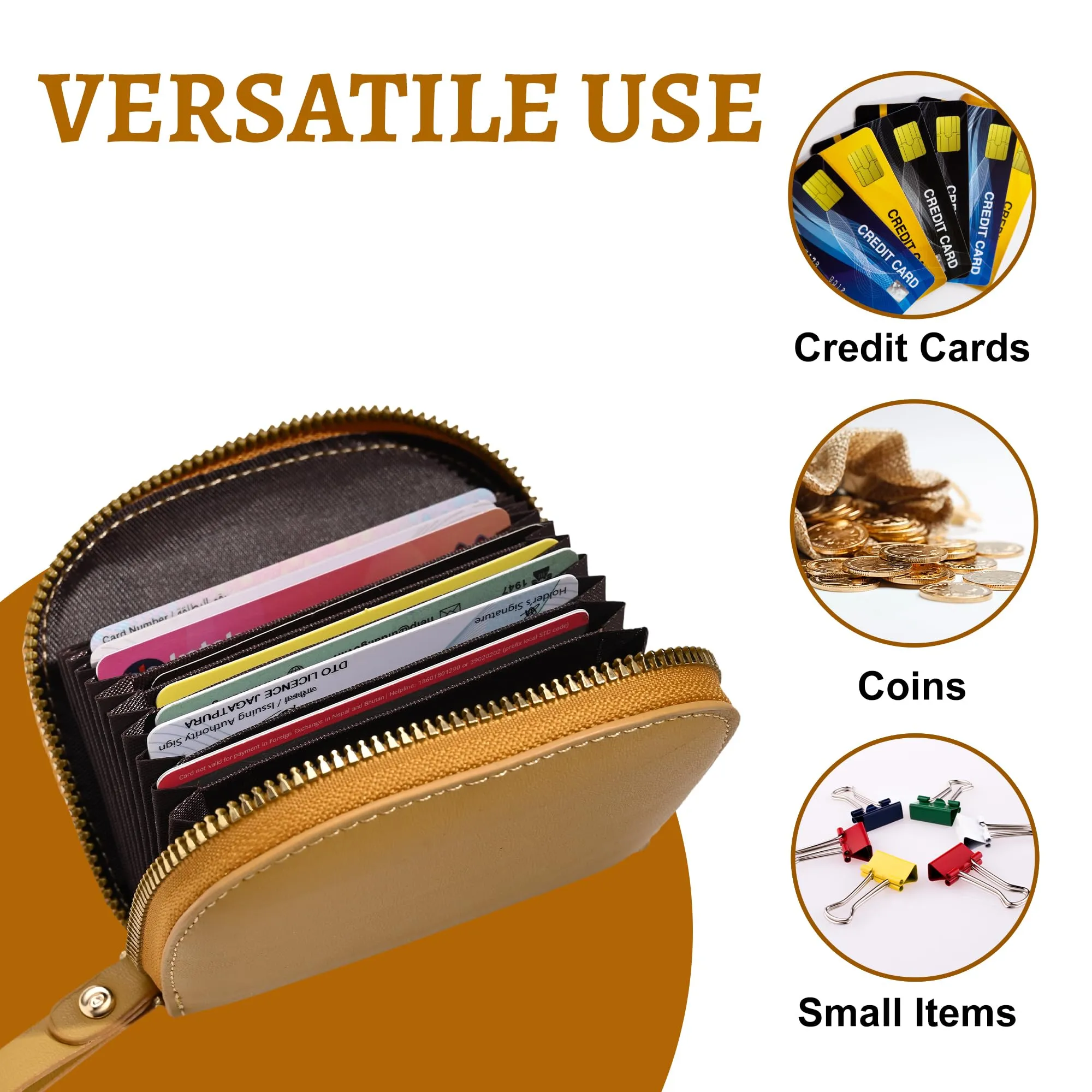 Kuber Industries Floral Vine Print PU Batua Purse, Cash & Coin Pocket Wallet for Women with Zip | Portable Cute Mini Wallet for Girls | Hand Wallet for College Girls | KS-4, Mustard