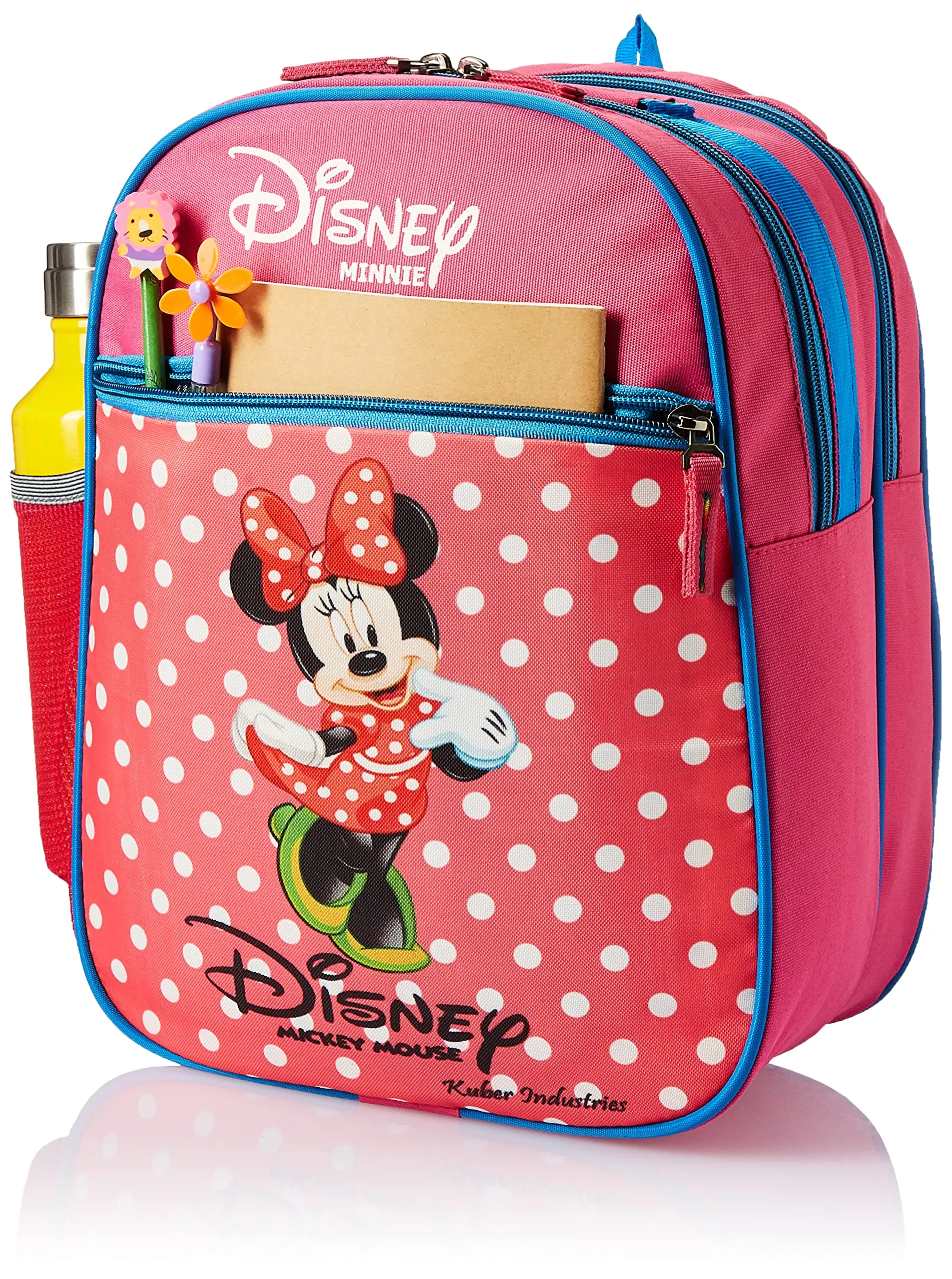 Kuber Industries Marvel Iron-man School Bag | Kids School Bags | Student Bookbag | School Bag for Girls & Boys | School Backpack for Kids | 2 Compartments School Bag | Small | Red
