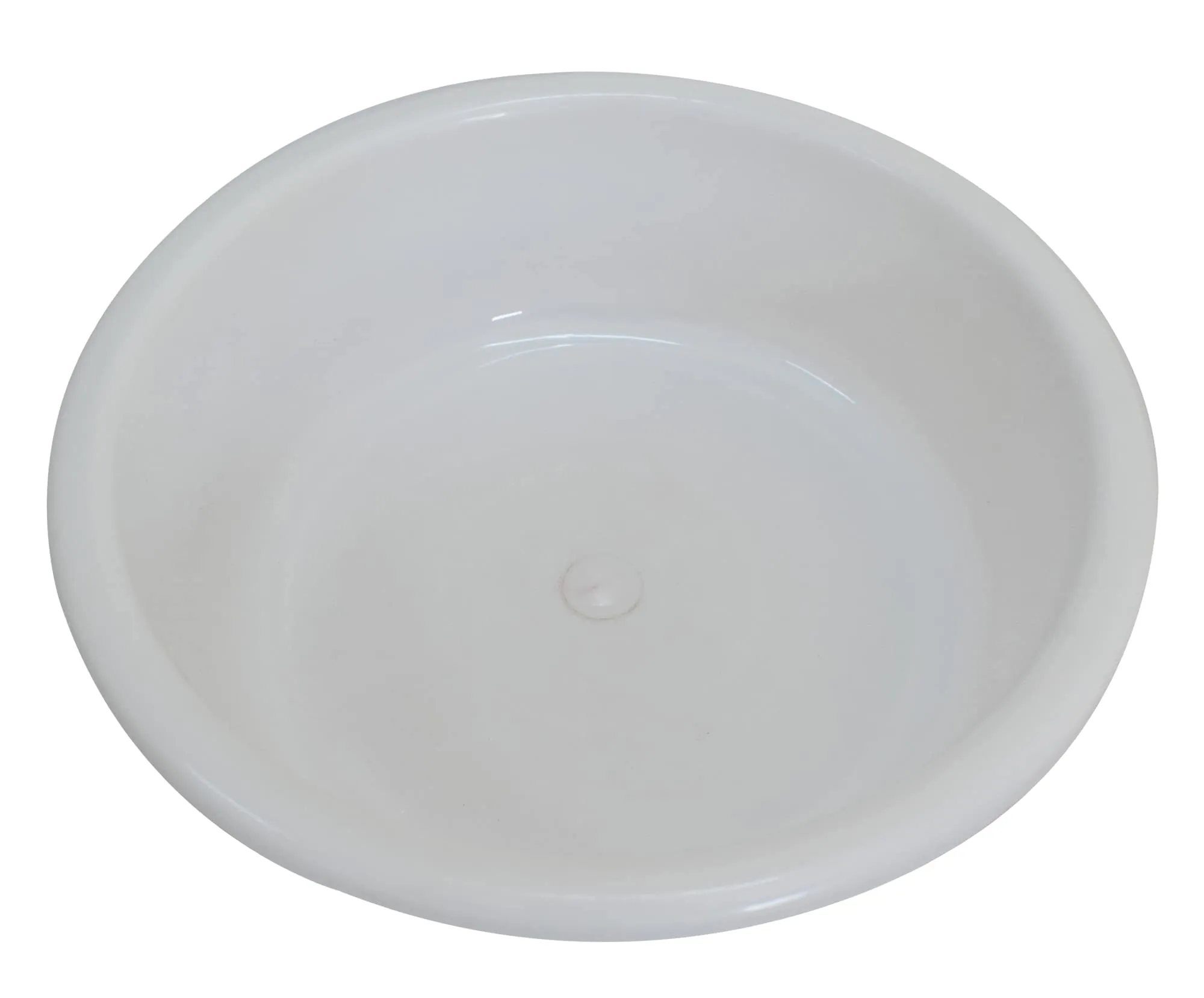 Kuber Industries Multiuses Unbreakable Plastic Knead Dough Basket/Basin Bowl For Home & Kitchen 6 Ltr- Pack of 2 (Red & White)