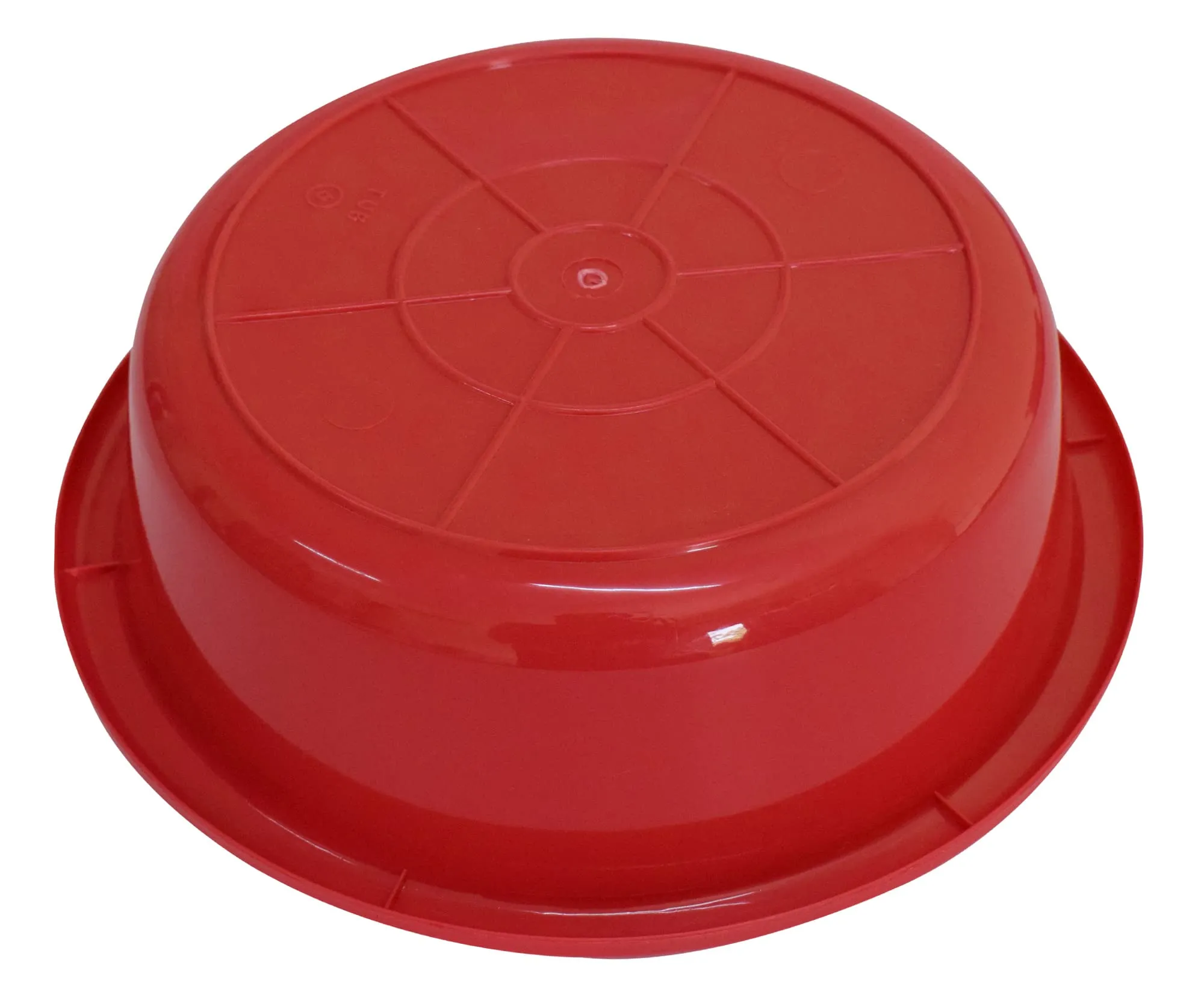 Kuber Industries Multiuses Unbreakable Plastic Knead Dough Basket/Basin Bowl For Home & Kitchen 6 Ltr- Pack of 2 (Red & White)
