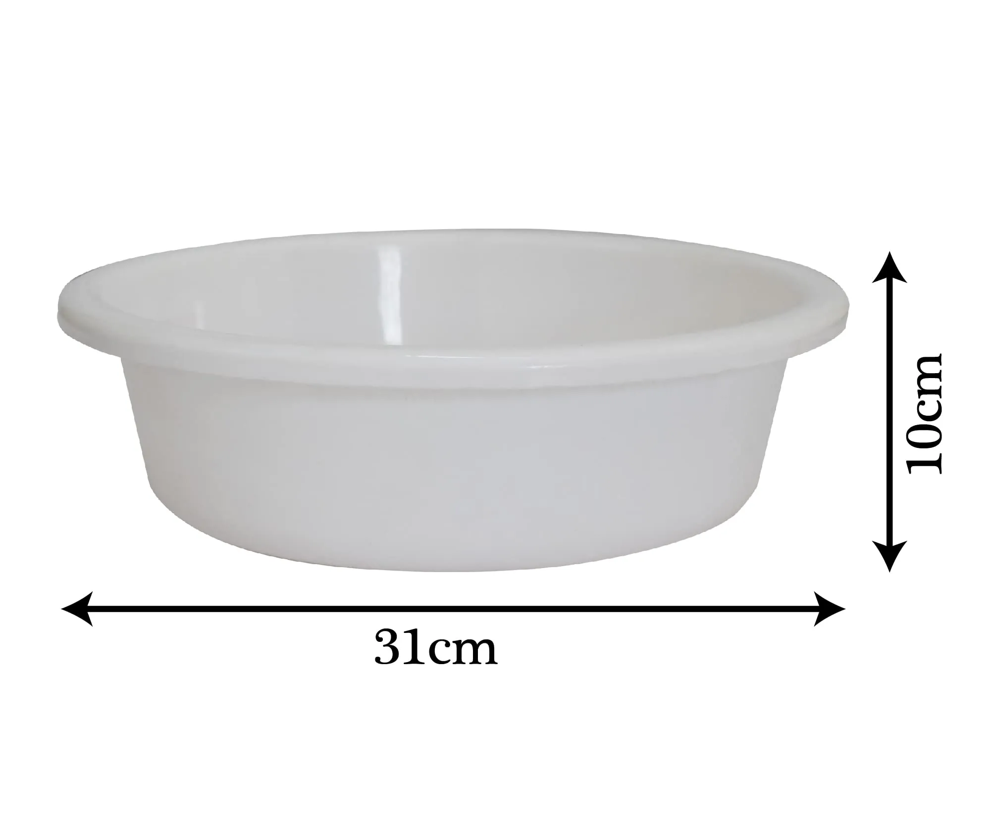 Kuber Industries Multiuses Unbreakable Plastic Knead Dough Basket/Basin Bowl For Home & Kitchen 6 Ltr- Pack of 2 (Red & White)