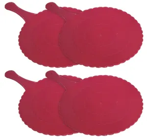 Kuber Industries Plastic Lightweight Handfan|Hath Pankha|Beejna for Natural Cooling Air Home Decor and Travel Useful, Pack of 4 (Pink)