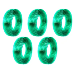 Kuber Industries PVC Water Pipe 15 Meter | Multi-Utility Water Pipe for Garden, Car Cleaning & Pet Cleaning | Durable, Light Weight, & Flexible Hose Pipe for Gardening | Green | (Pack Of 4)