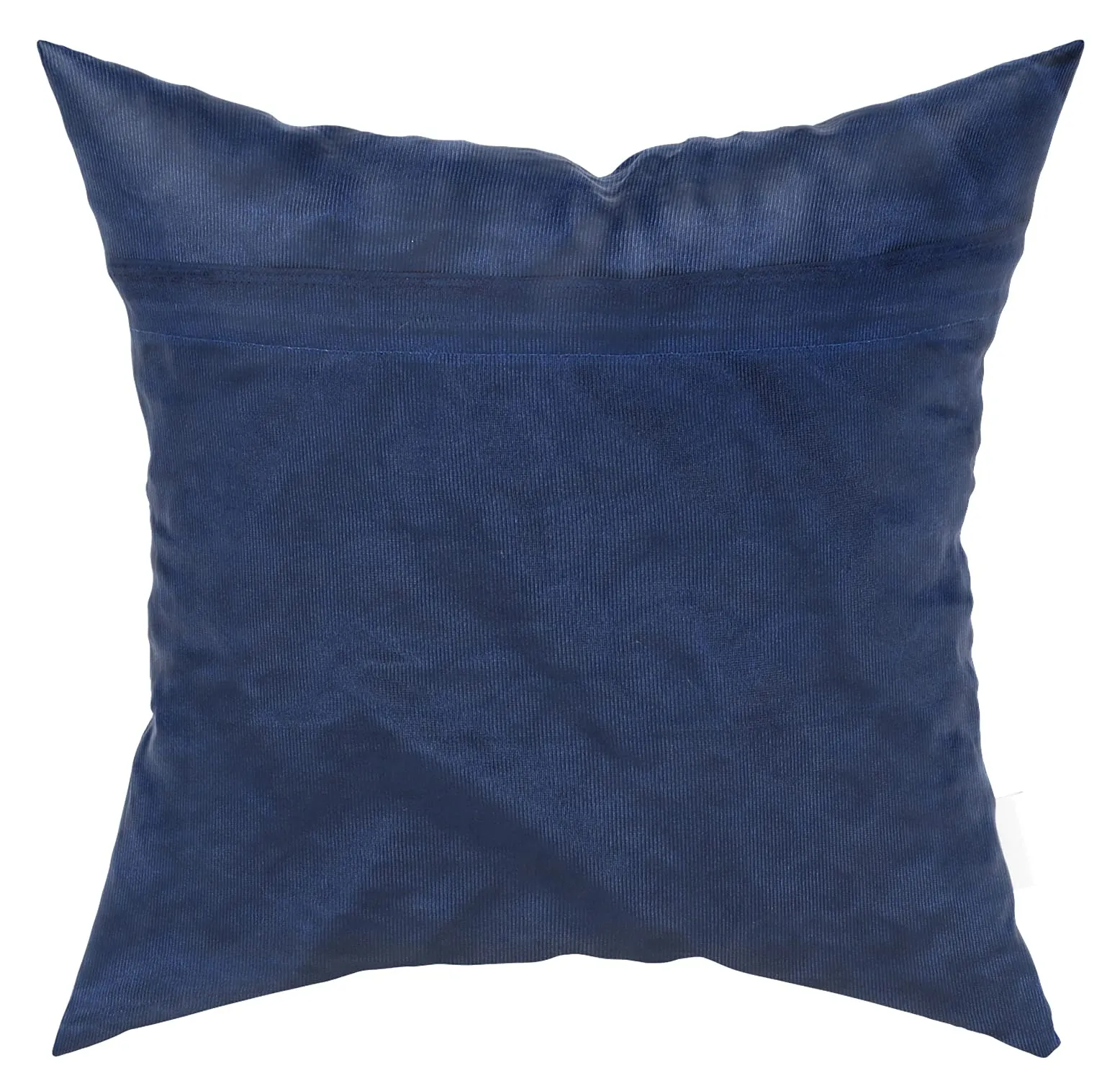 Kuber Industries Rangoli Design Velvet Pillows Covers for Couch Bed Sofa, Soild Soft Cushion Case, 16x16 Inches- Pack of 5 (Blue)