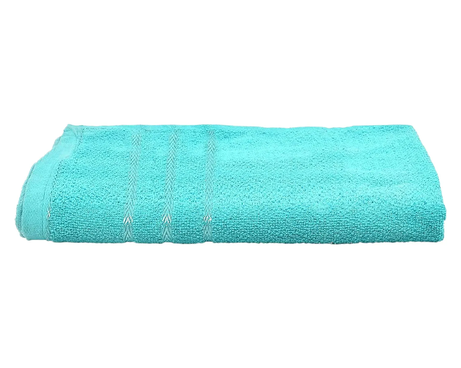 Kuber Industries Soft Cotton Bath Towel for Hands, Face, Newborn Babies, Toddlers, Children, 19"x38"- Pack of 2 (Blue & Green)
