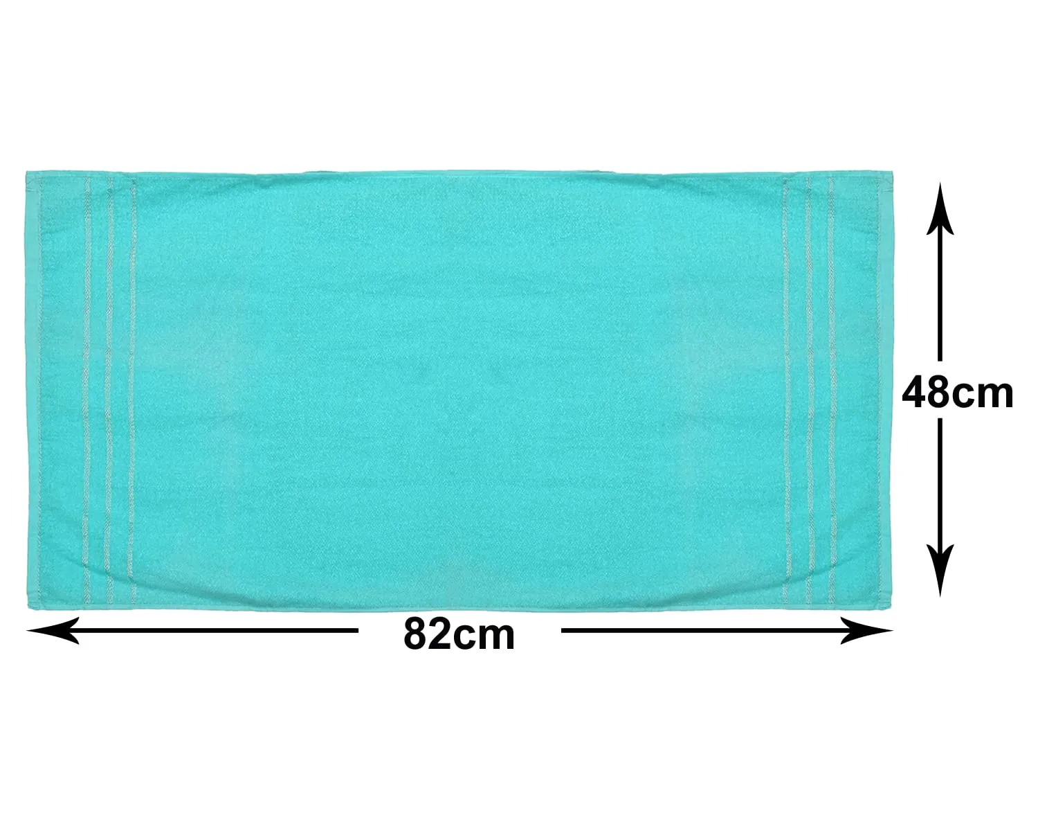 Kuber Industries Soft Cotton Bath Towel for Hands, Face, Newborn Babies, Toddlers, Children, 19"x38"- Pack of 2 (Blue & Green)