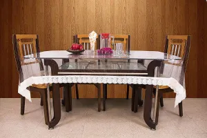 Kuber Industries WaterProof PVC Dining Table Cover 6 Seater (Transparent)