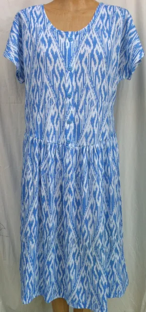 (L5) VANCOUVER - FRENCH BLUE - Split Back Day Dress