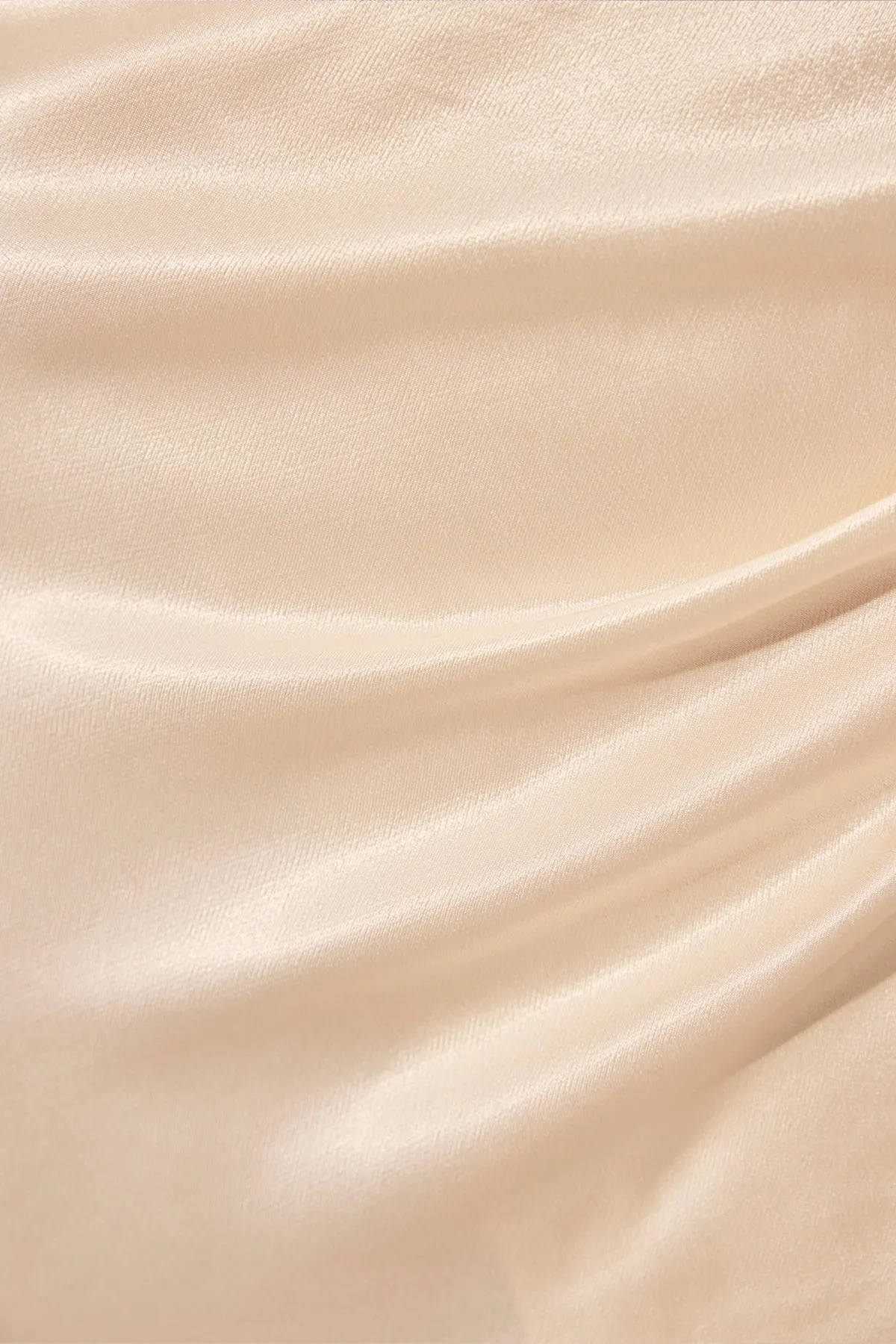 LA LUNE PLUNGED NECK BALLOON SLEEVE MIDI DRESS - CREAM