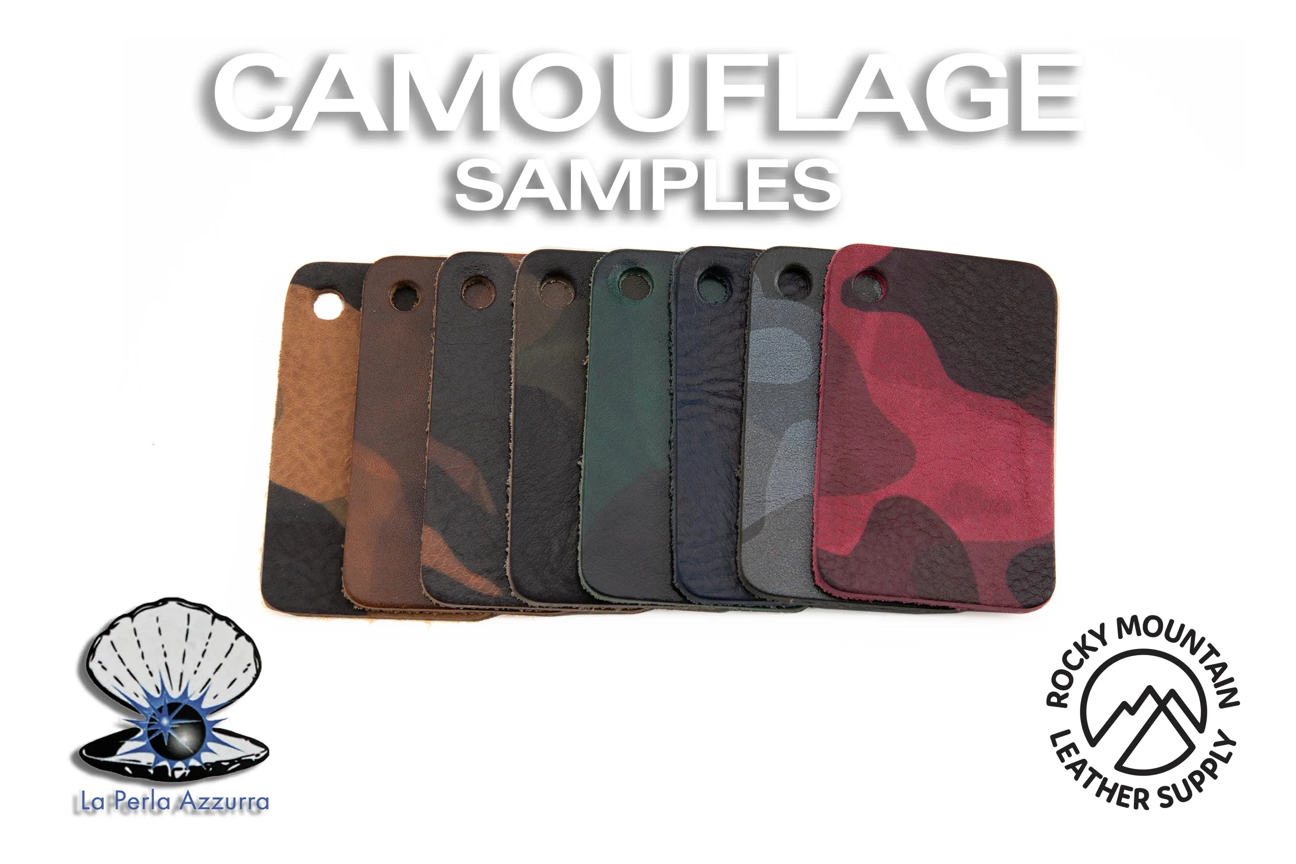 La Perla Azzurra - Camouflage (Camo) Leather (SAMPLES)