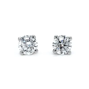 Lab Grown Diamond Stud Earrings - 0.87ctw