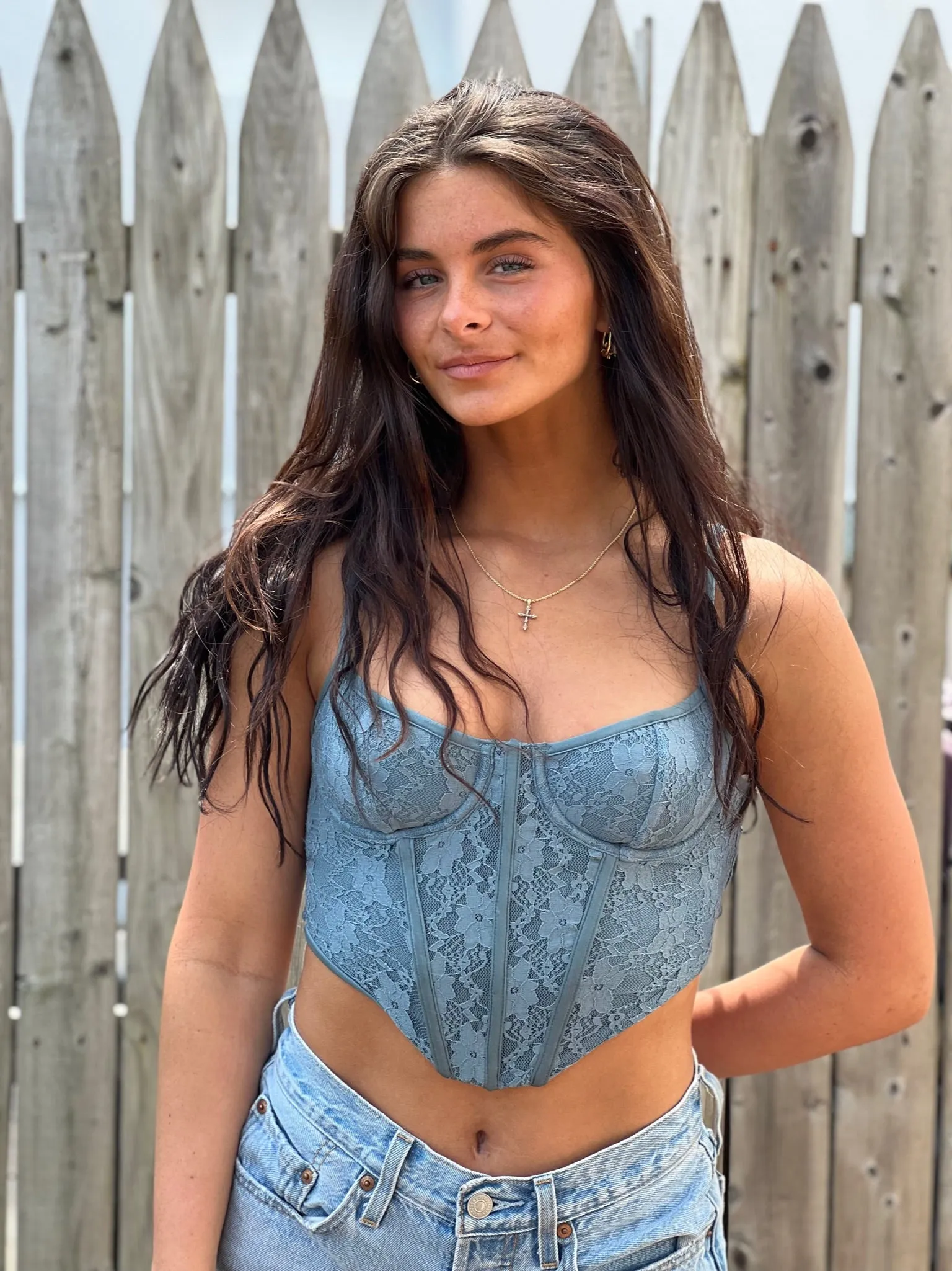 Lace Bustier Top