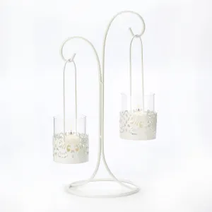 Lace Cutout Candelabra