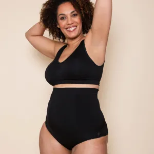 Ladies High Waist Silicone Non-Slip Dispensing Lace Shapewear Pants