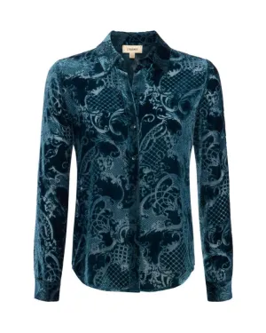 L'Agence Laurent Velvet Blouse