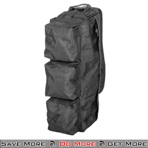 Lancer Tactical Outdoors Utility Go Pack Shoulder Bag - Black Tactical MOLLE Bag for Outdoor Use
