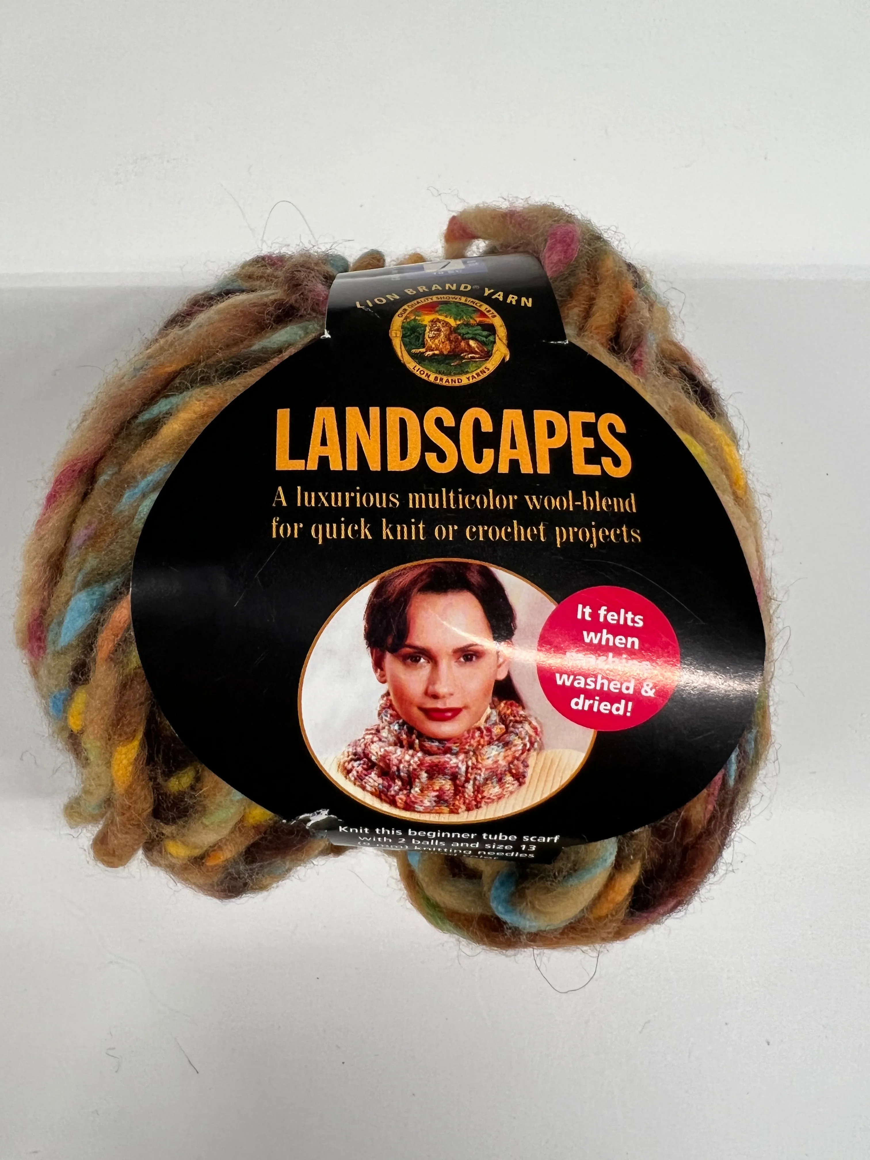 Landscapes Wool-Blend Yarn by Lion Brand