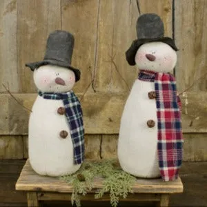 Large Country Snowmen Set (2A)