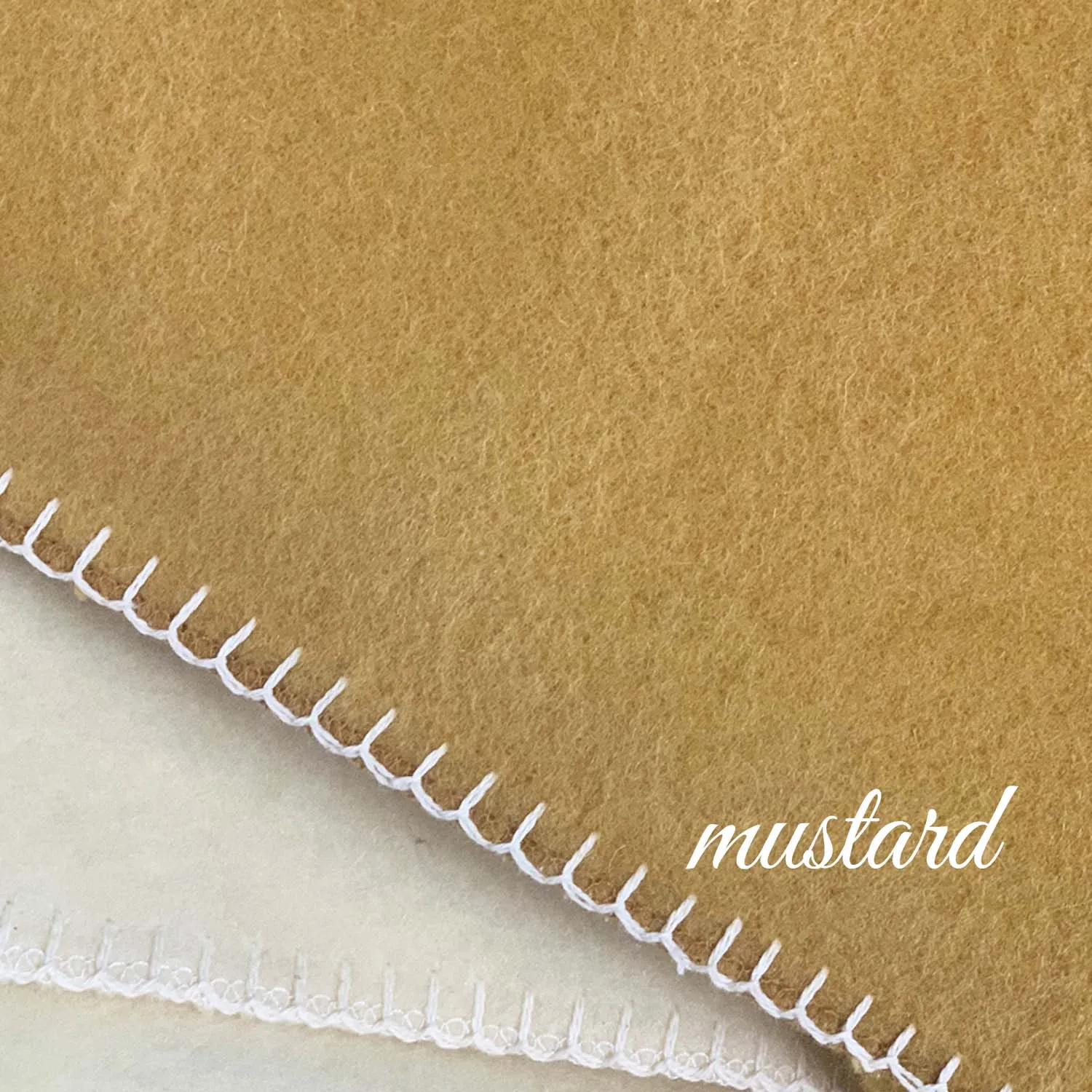 Larosa Wool Blankets Mustard