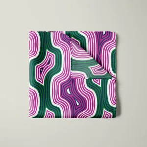 Lasdun Neckerchief / Pocket Square - Pink/Green