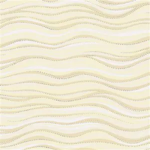 Laurel Burch Basic Wave Lt Cream Silver Metallic