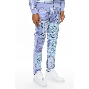 Lavender Paisley Print Pants
