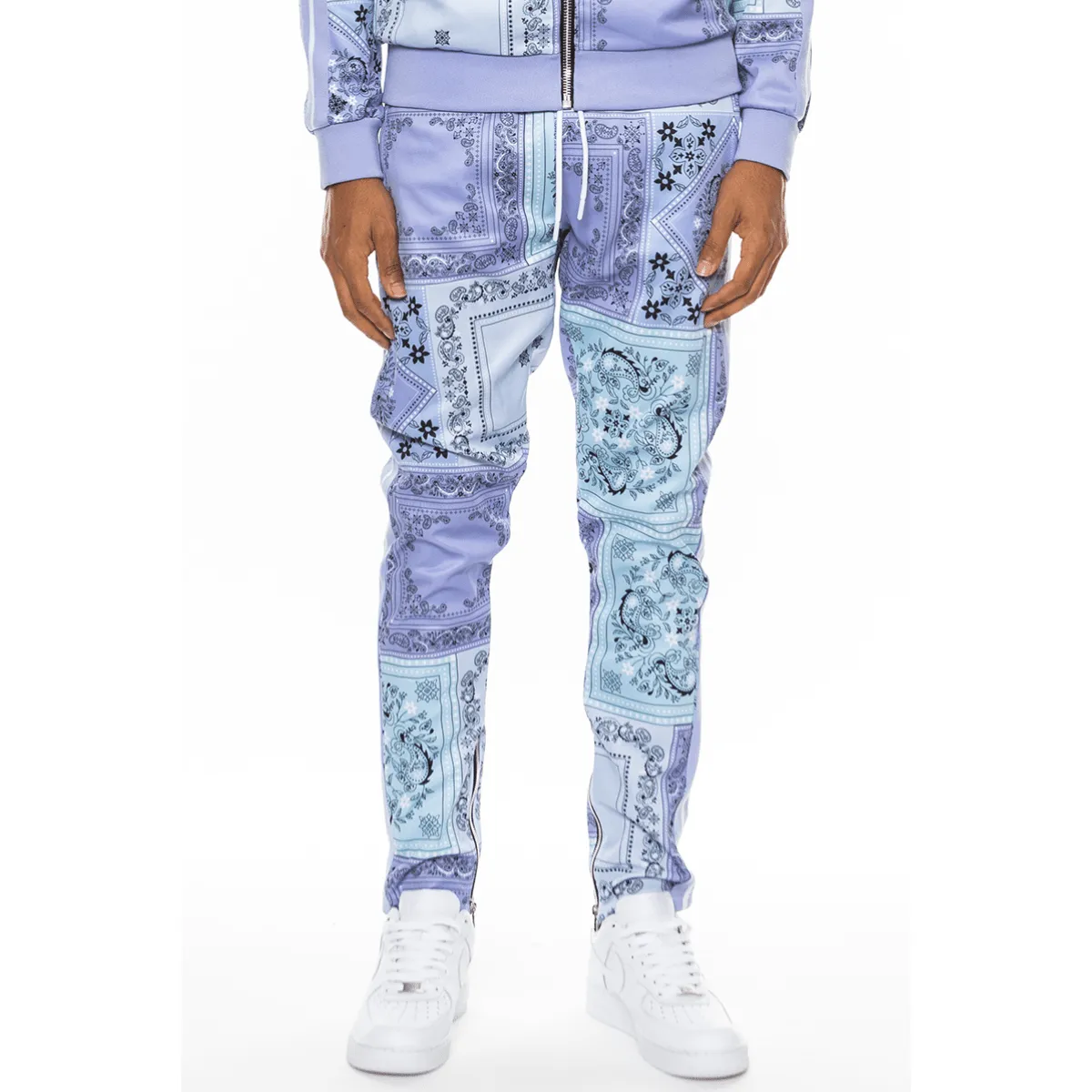 Lavender Paisley Print Pants