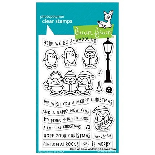Lawn Fawn - Clear Photopolymer Stamps - Here We Go A-Waddling