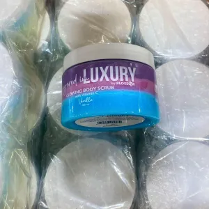 Layered in Luxury  by Blossom Glowing Body Scrub with Vitamin C Vanilla 300mL (48 Pcs Lot)