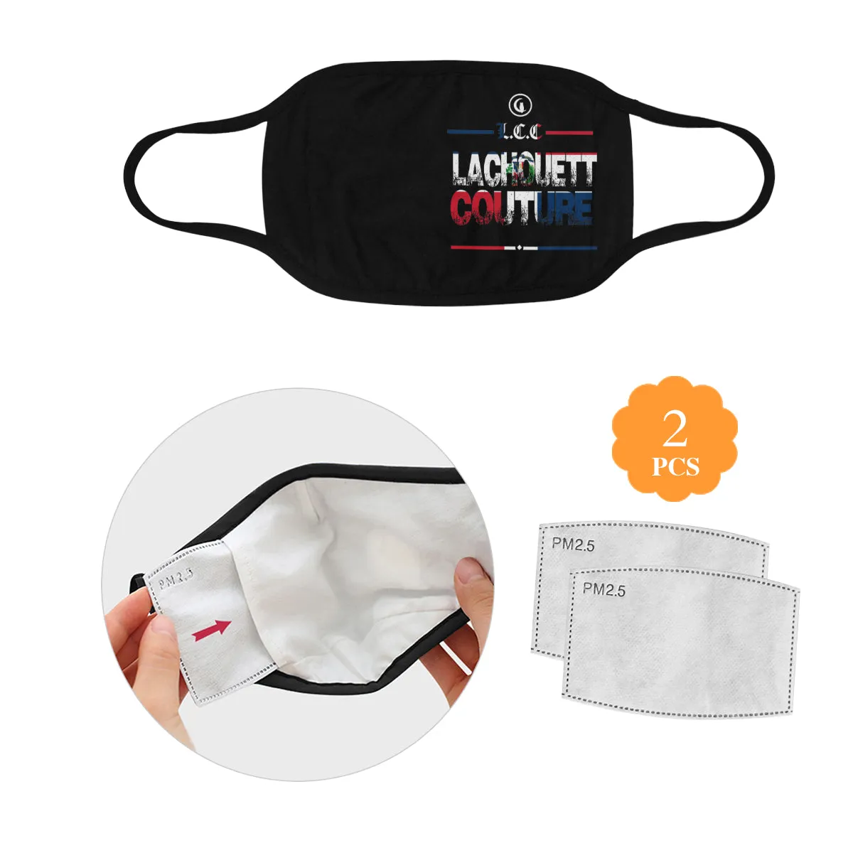 LCC DOMINICA.REP GRUNDGE Mouth Mask (2 Filters Included) (Non-medical Products)