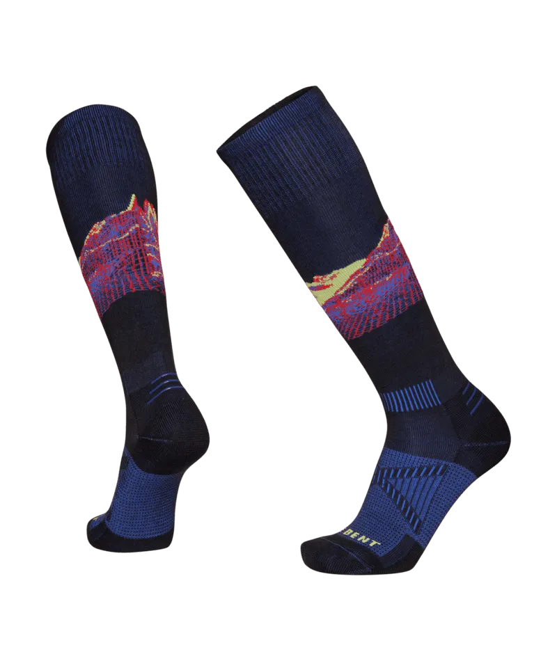 LE BENT Cody Townsend Pro Series Zero Cushion Snow Socks Black
