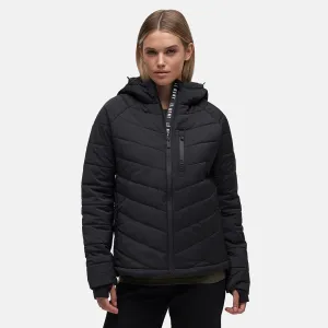 Le Bent Genepi Wool Insulated Hooded Jacket Womens 2024 Black
