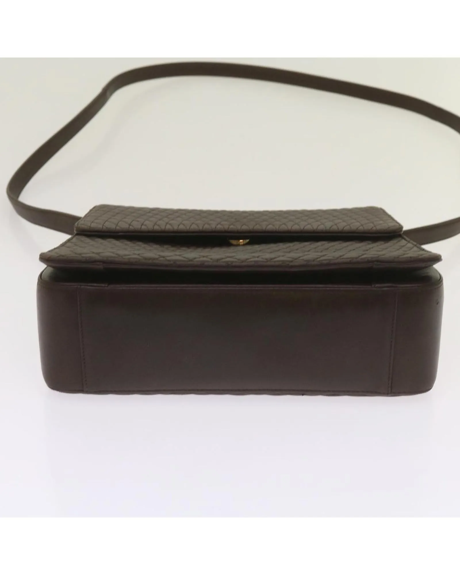 Leather 2-Way Hand Bag in Dark Brown by BALLY