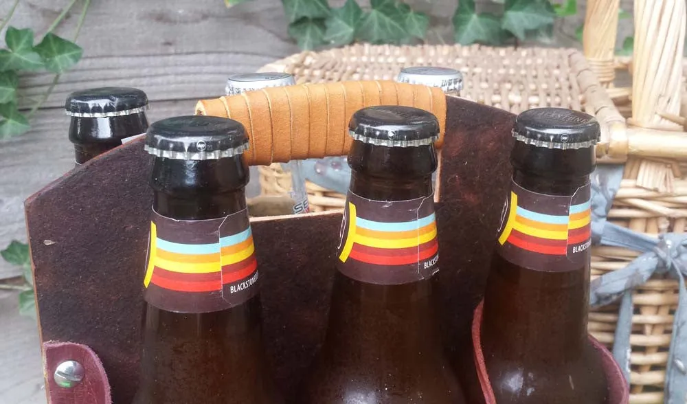 Leather 6 Pack Beer Carrier